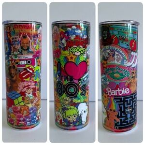 Retro 80s Pop Culture 20oz Skinny Tumbler